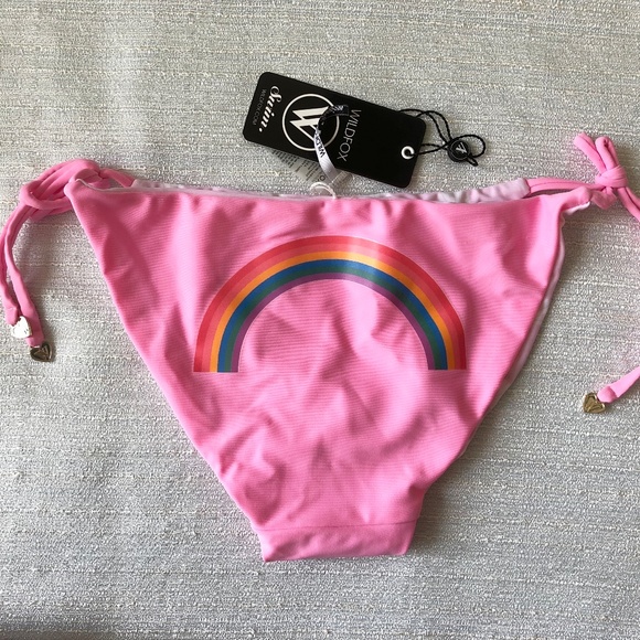Wildfox rainbow shell baby side tie bikini bottoms - Picture 7 of 8